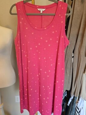 Wildfox Pasta Puppies & Prosecco Bright Pink Dress Large $130